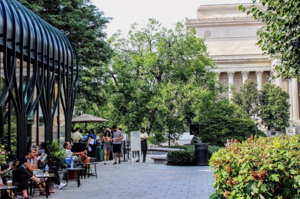 Manger à Washington entre deux visites