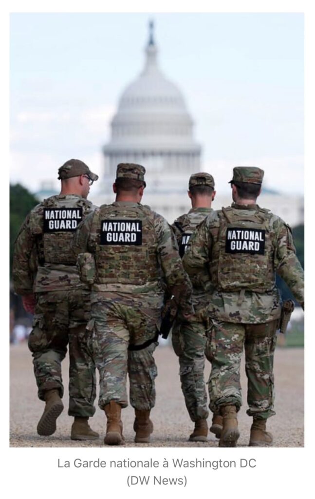Garde nationale à Washington
