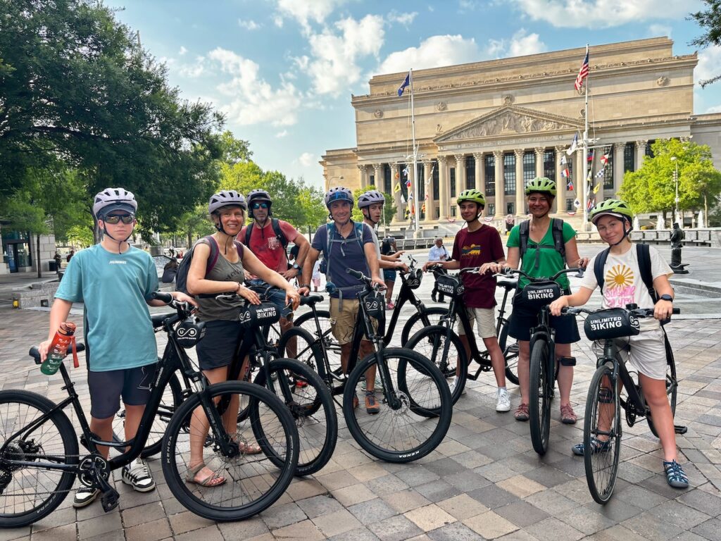 Tour de Washington avec des enfants en vélo